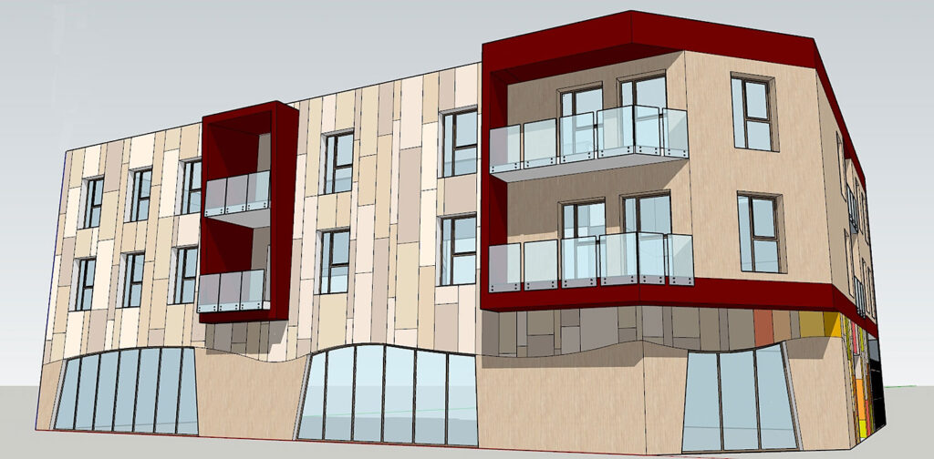 Proyecto de edificio de 6 viviendas en Movera (Zaragoza). 2021